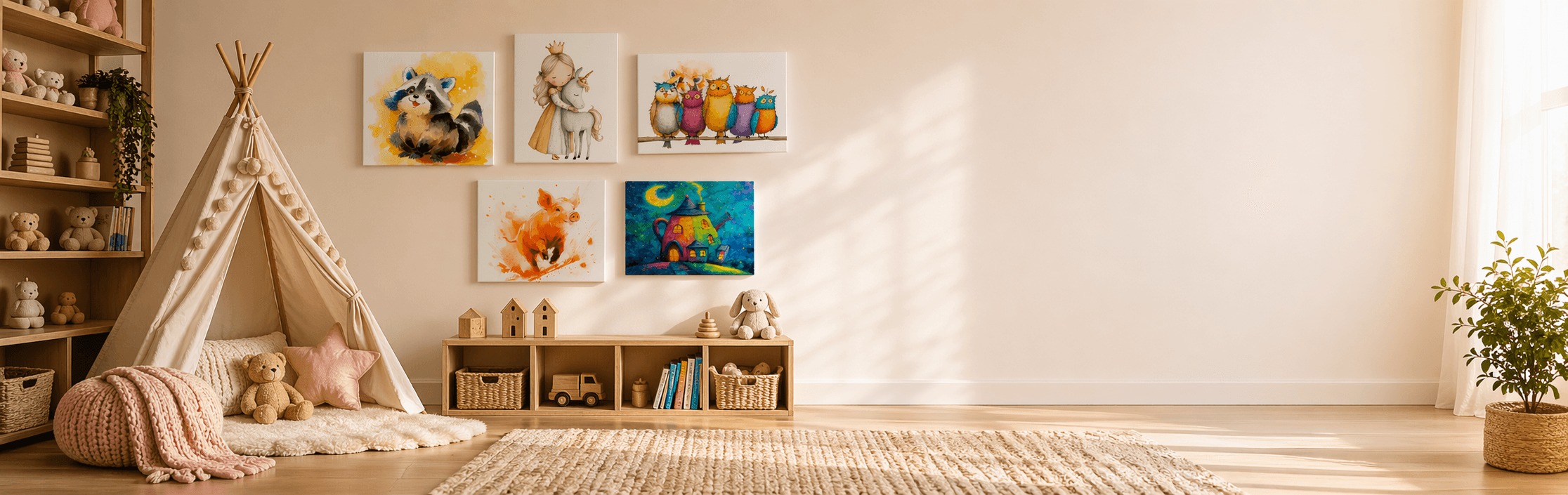 Cuadros infantiles para espacios llenos de imaginación - Pixabu.es