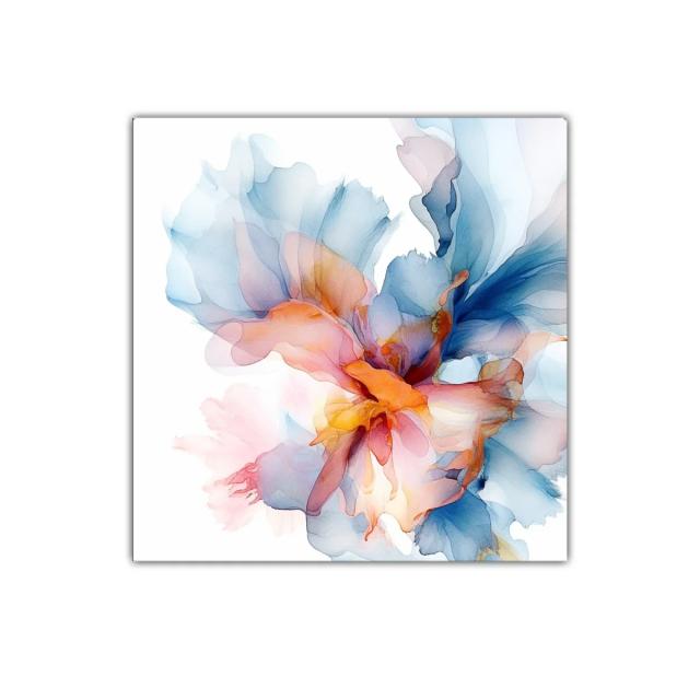 Estallido de color en formas orgánicas etéreas