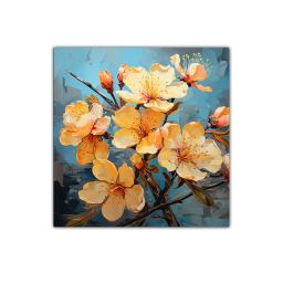 Elegancia floral con vibrantes flores en tonos cálidos